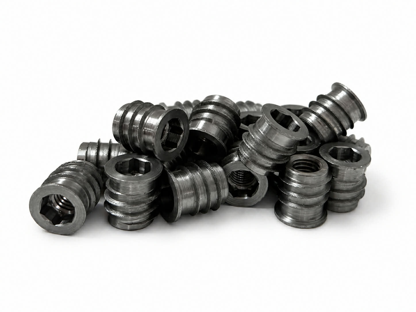 STEEL M8 THREADED INSERTS - FLANGED 16MM – Australian Hardwood Company