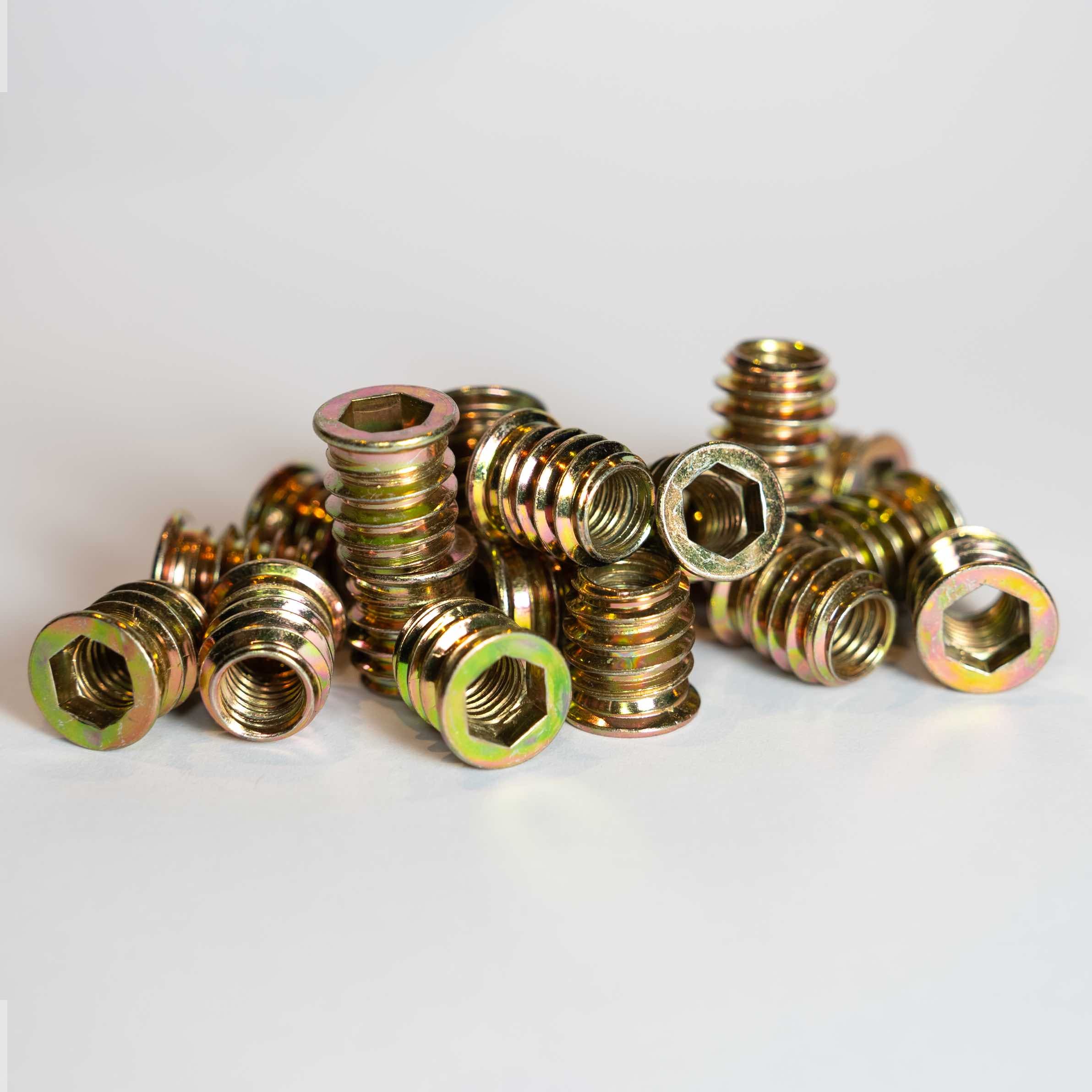 STEEL M8 THREADED INSERTS - FLANGED 15MM – Australian Hardwood Company